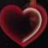 The heart turning red after missing a beat.