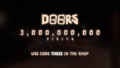 The 3 Billion visits message, appearing to have a new room as the background.