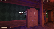 Another rare bug with Eyes, spawning inside a closet.