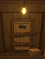 A Barricaded door in the Lobby after the Backdoor update.