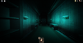 Halt's appearance in the old hallway.