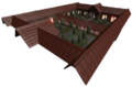 A full view of the Courtyard before the Mines Update.