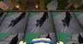 The secret dog picture above the Courtyard walkway.