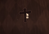 A Crucifix on a wall.