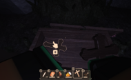 Crucifix in a Vine-covered Chest.