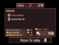 The death screen overview. (Outdated)