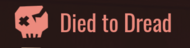 Dread's death message.