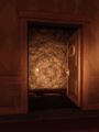 Dupe's room open after being crucified.