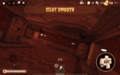 A player getting jumpscared by Timothy from the "Silky Smooth" candy.