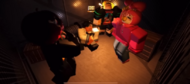 The elevator cutscene with four players in it.