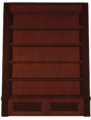 Empty Bookshelf.