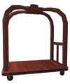 Empty Luggage Cart.
