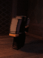 A player equipping the Gummy Flashlight (outside view).