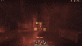 A player dying to a firedamp explosion.