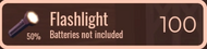 The Flashlight option in the Pre-run Shop in the Hotel.