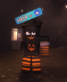 A different player holding the Tip Jar.