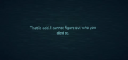 Glitch's unique death message prior to Hotel+.