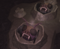 Gloombats inside their eggs.