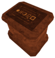 "Limbo" Courtyard Statue's Sign.
