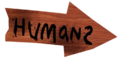 "Humans" Sign.