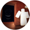 The Old In Plain Sight Badge's icon. (Banned by Roblox for "Naked Character")