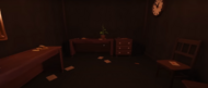 The inside of the Skeleton Room in The Infirmary.