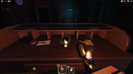 A lighter inside a writer's desk.