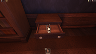 A lockpick within a bedside dresser.