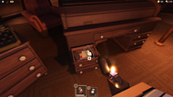 A lockpick within a writer's desk.